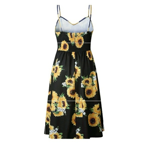 Sunflower dress black with pockets - Picture 3 of 3